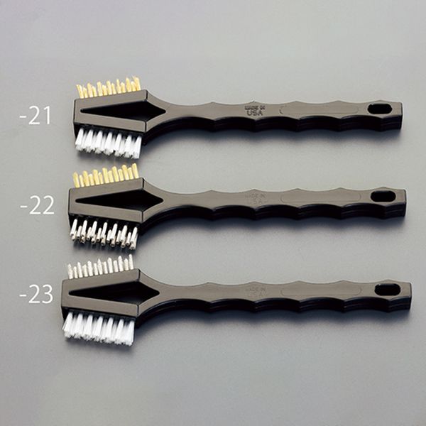 184mm ダブルヘッドブラシ(真鍮/ナイロン)