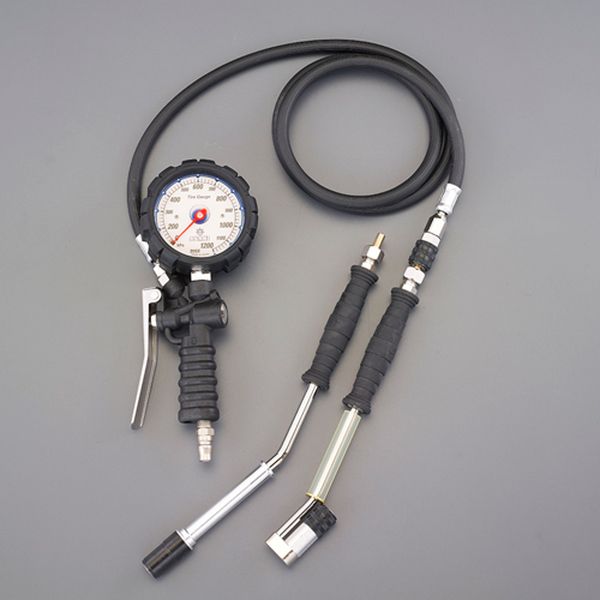 120-1200kPa タイヤゲージ&チャック