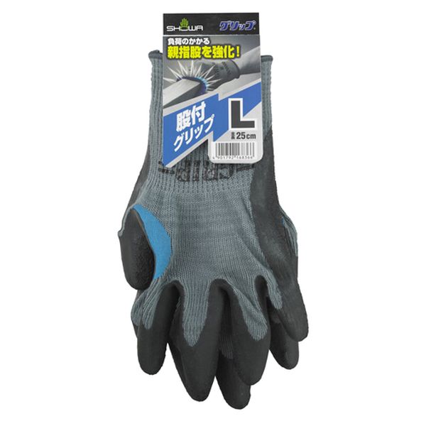 Ｌ 手袋(ポリエステル、綿・天然ゴムコート)