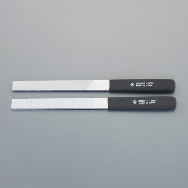 235mm やすり(2本組/クロムコーティング/平/荒-細目)