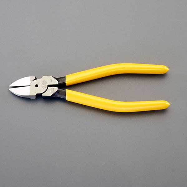 175mm 強力型電工ニッパー(フラット刃・ばね付)