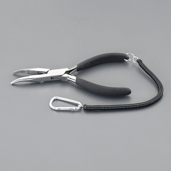 175mm 二重リング先曲プライヤー(ステンレス製)