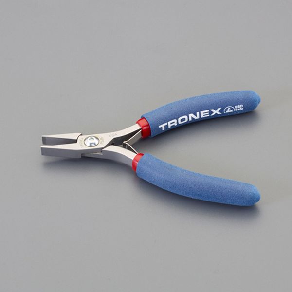 126mm 精密プライヤー(ESD/平/バネ付)