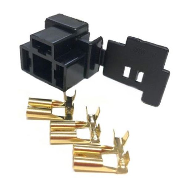 [H4用] カプラー＆メス端子セット (二輪車用)