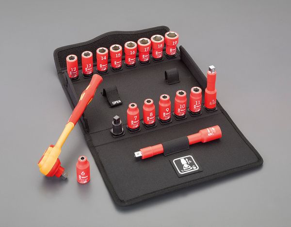 3/8"DR 絶縁ｿｹｯﾄﾚﾝﾁｾｯﾄ