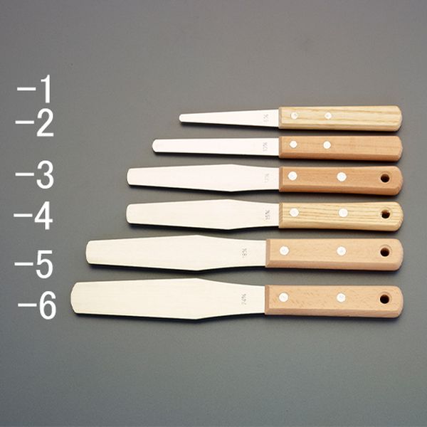 10mm ヘラ(ステンレス製/木柄)