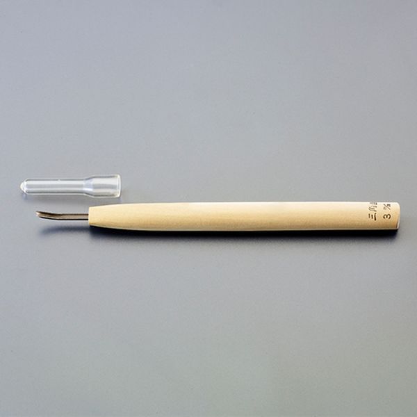 1.0mm 彫刻刃(安来鋼/三角曲型)