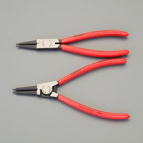 ２本組 スナップリングプライヤー(軸・穴用/ツールロール付)