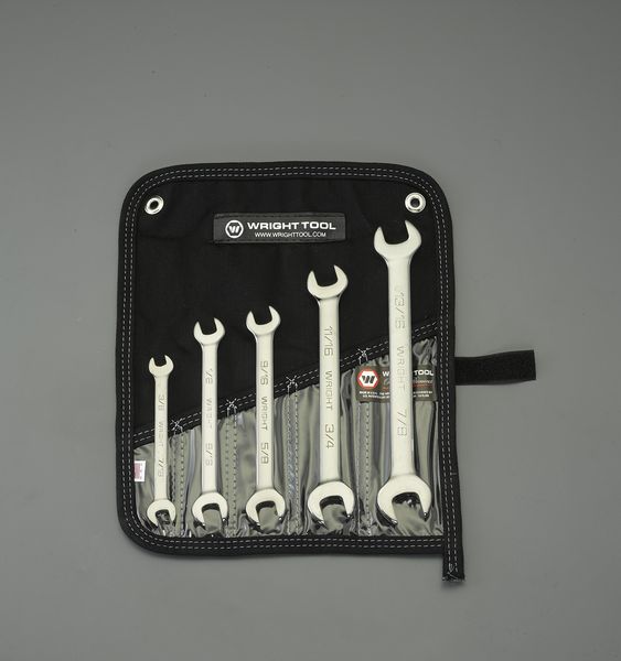 5本組/3/8"-7/8" 両口スパナセット