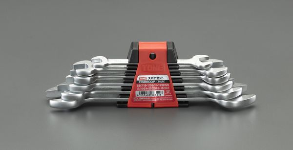 6本組/ 3/8"-1" 両口スパナ