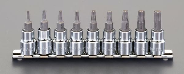 3/8"DR [Hexlobe]ﾋﾞｯﾄｿｹｯﾄｾｯﾄ