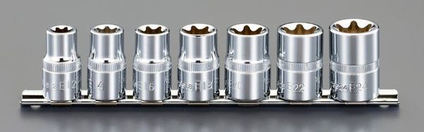 1/2"DR/E12-E24 ﾍｸｽﾛｰﾌﾞｿｹｯﾄ