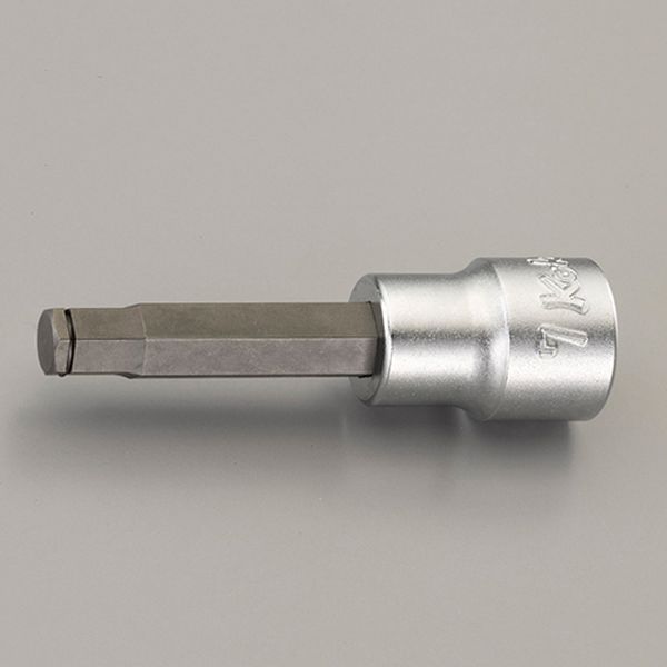 3/8"DR/6x62mm[HEX]ビットソケット(グリップリング付)