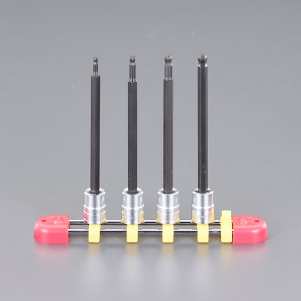 1/4"DRx3-6mm [Ball-Hex]ロングビットソケットセット
