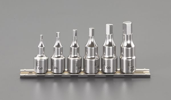 3/8"sq Hexビットソケット(ステンレス製)