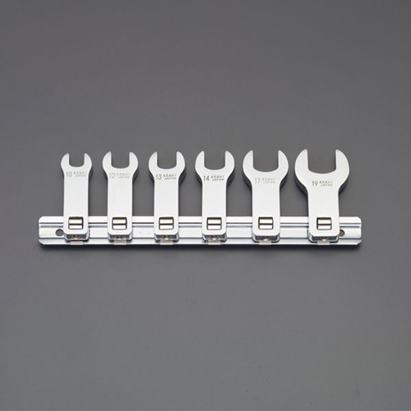 3/8"DR/6個組 クロウフットレンチセット(ロング)