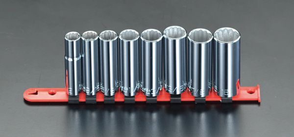 1/2"DR/8個組 ﾃﾞｨｰﾌﾟｿｹｯﾄ(ｲﾝﾁｻ