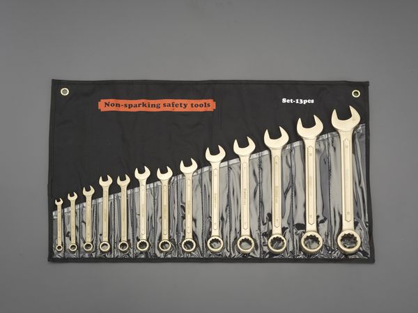 [13点] 片目片口スパナセット(ノンスパ