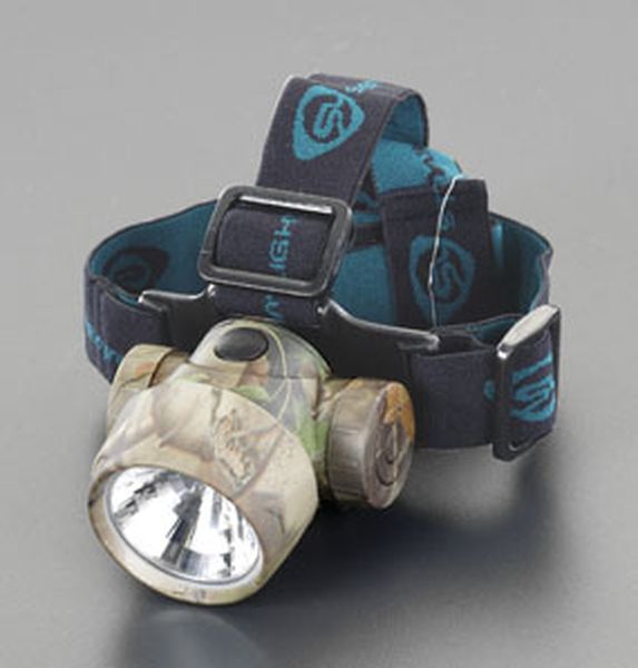 [単4x3本] ﾍｯﾄﾞﾗｲﾄ/LED(白･緑)