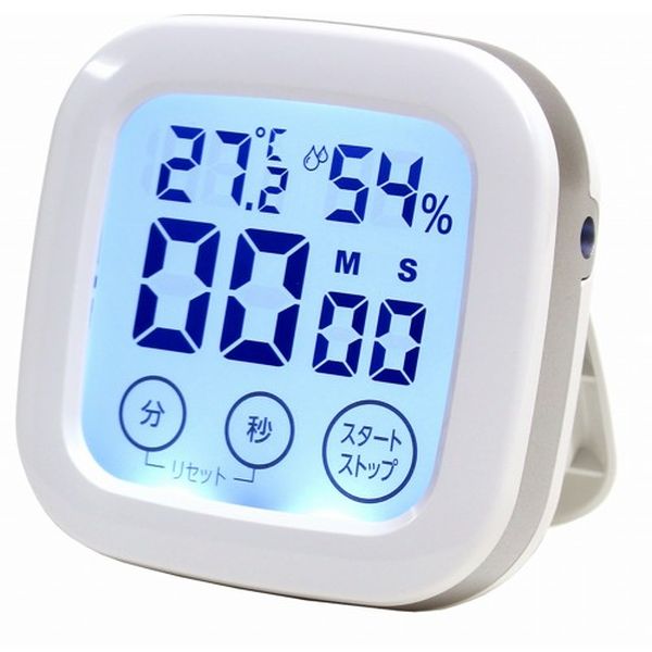 70x70x25mm デジタルタイマー(タッチパネル/温湿度計付