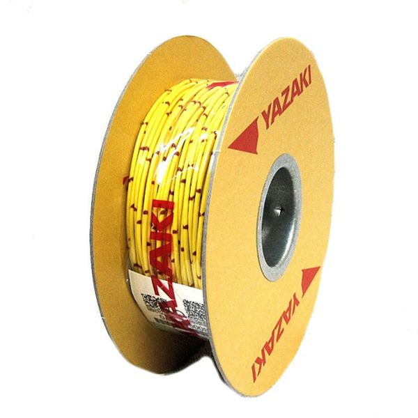 0.5m㎡x100m AVS/黄自動車用コード