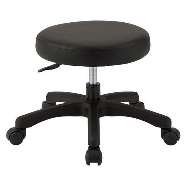 ワークチェアー (ブラック/ロータイプ)