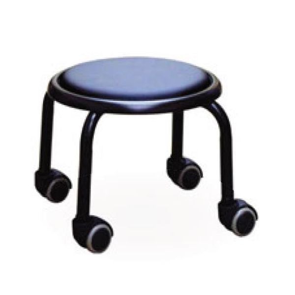 320x320x255mm ワークチェアー (ブラック/ブラック)