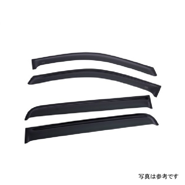 2019 Dodge Ram 1500 Crew Cab Tape-On Window Visors 4個 - Dark Smoke