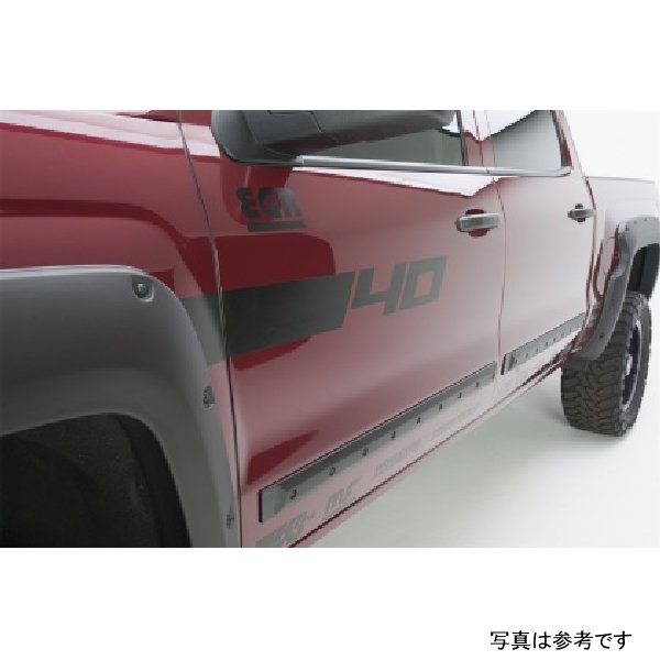 Crew Cab フロント 41.5in リア 38in Bolt-On Look Body Side Moldings ()