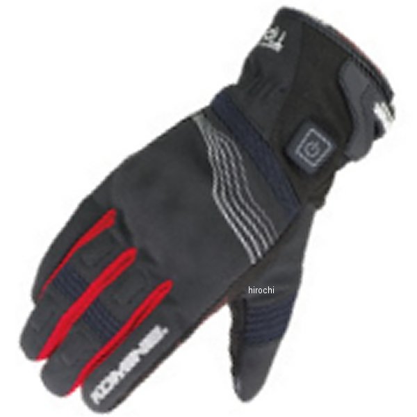 秋冬モデル プロテクトエレクトリックグローブショート12V 黒/赤