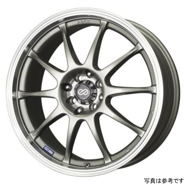 Enkei J10 17x7 4x100/114.3 42mm Offset 72.62mm Bore Dia Silver w/ Machined Lip Wheel
