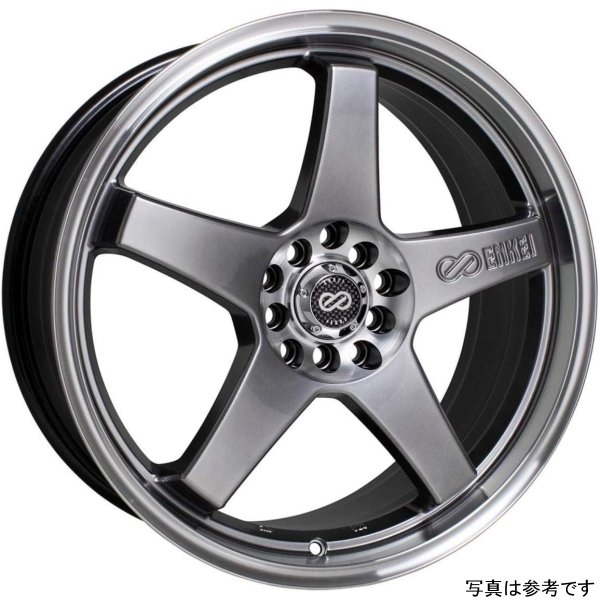 Enkei EV5 18x7.5 5x100/114.3 45mm Offset Hyper Black Wheel