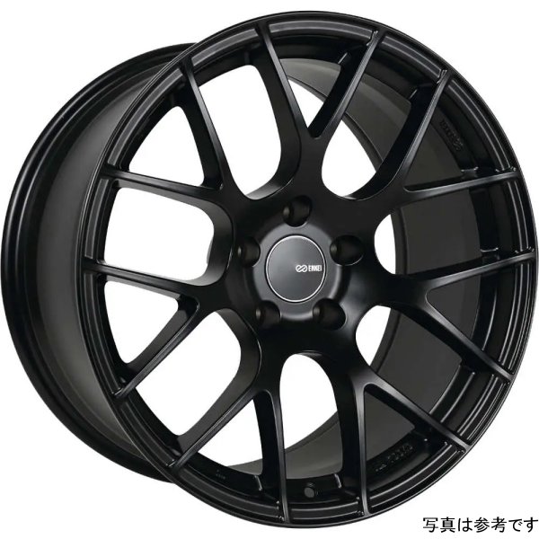 Enkei Raijin 18x8.5 45mm Offset 5x100 Bolt Pattern 72.6 Bore Diameter Black Wheel