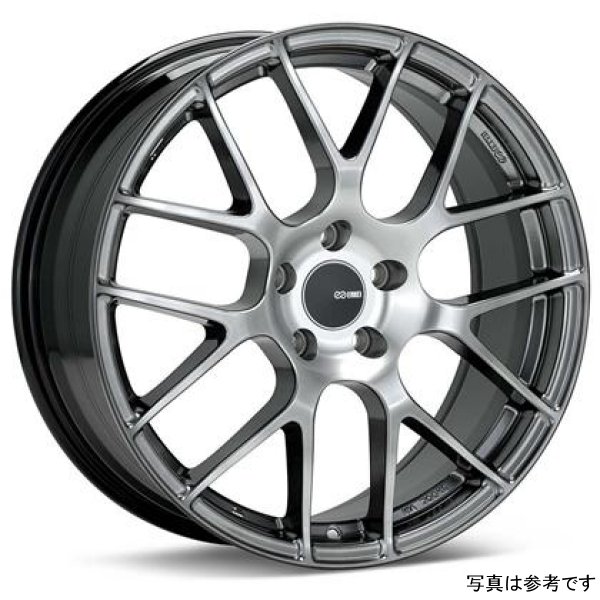 Enkei Raijin 19x8.5 38mm Offset 5x120 Bolt Pattern 72.6 Hub Bore Hyper Silver Wheel