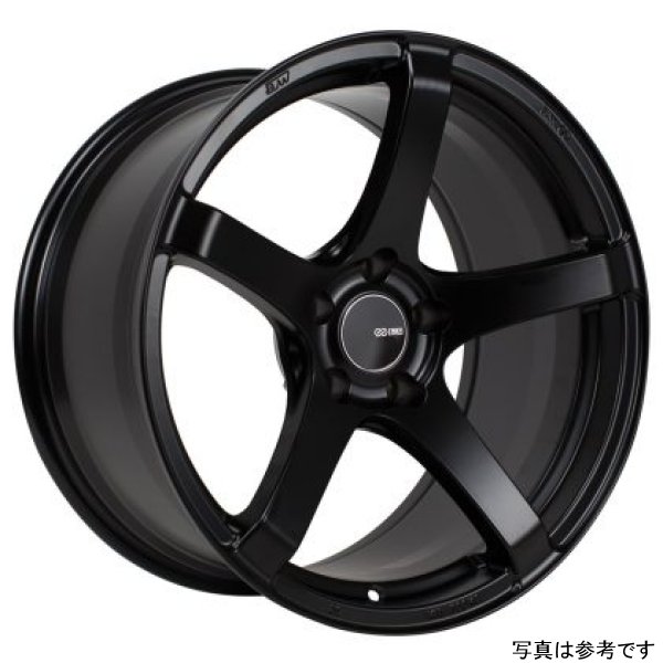 Enkei Kojin 18x9.5 15mm Offset 5x114.3 Bolt Pattern 72.6mm Bore Dia Matte Black Wheel