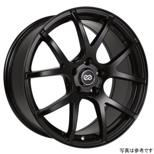 Enkei M52 17x7.5 38mm Offset 5x108 Bolt Pattern 72.6mm Bore Dia Matte Black Wheel