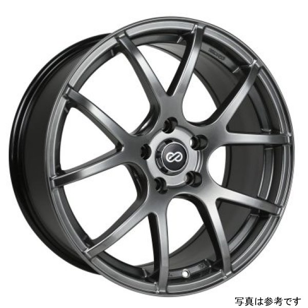 Enkei M52 18x8 40mm Offset 5x110 Bolt Pattern 72.6mm Bore Dia Hyper Black Wheel