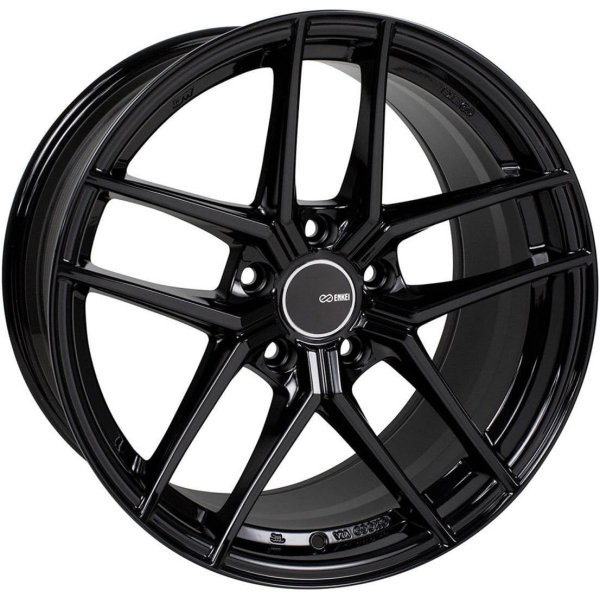 Enkei TY5 19x9.5 5x114.3 35mm Offset 72.6mm Bore Black Wheel