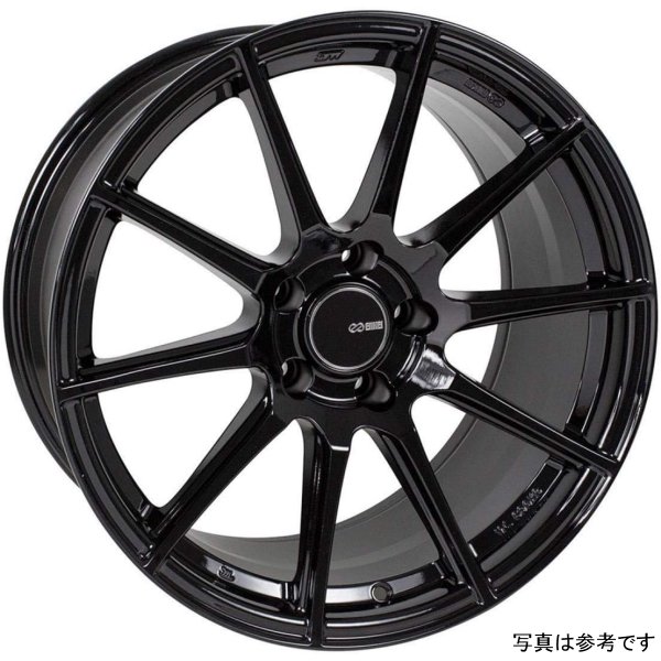 Enkei TS10 18x8 5x114.3 40mm Offset 72.6mm Bore Black Wheel