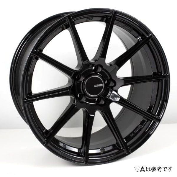 Enkei TS10 18x9.5 35mm Offset 5x114.3 Bolt Pattern 72.6mm Bore Dia Gloss Black Wheel