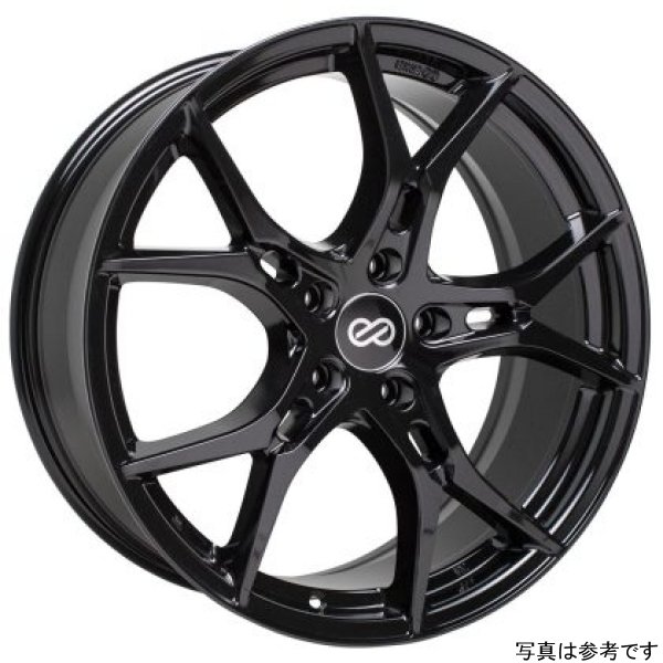 Enkei Vulcan 18X8.0 45mm Offset 5x114.3 Bolt 72.6mm Bore Gloss Black Wheel