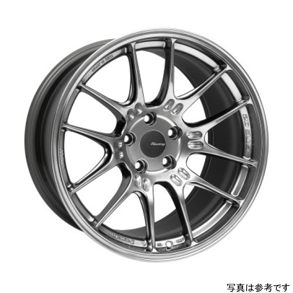 Enkei GTC02 18x9.5 5x114.3 15mm Offset 75mm Bore Hyper Silver Wheel