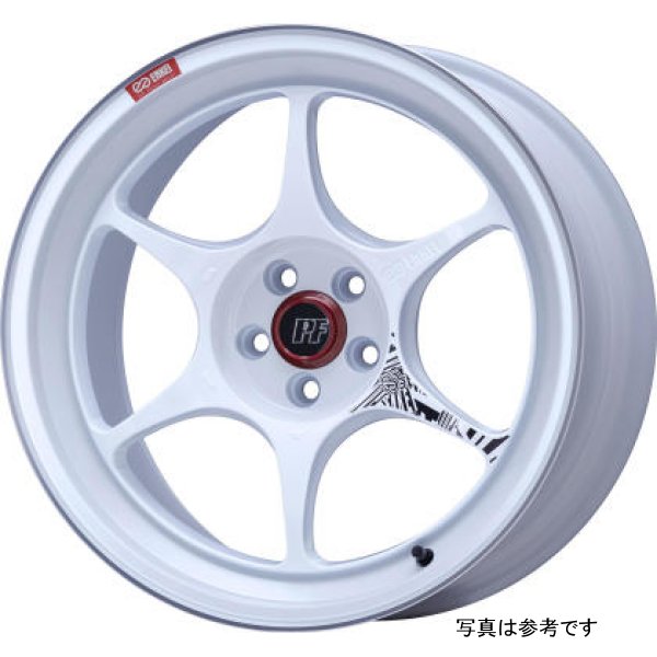 Enkei PF06 18x9.5 5x114.3 27mm Offset 75mm Bore White Machined Wheel