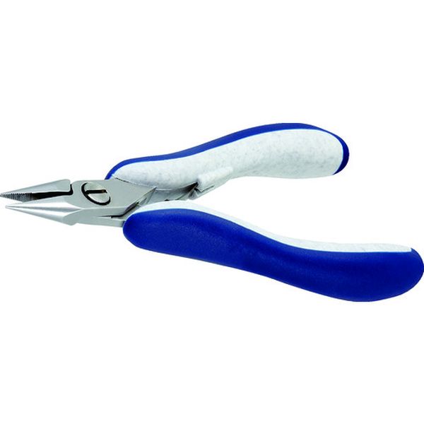 idealtek ESD精密プライヤー 半丸 130mm ギザ付