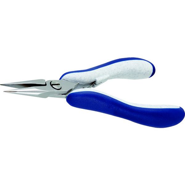 idealtek ESD精密プライヤー 半丸 ロング 140mm