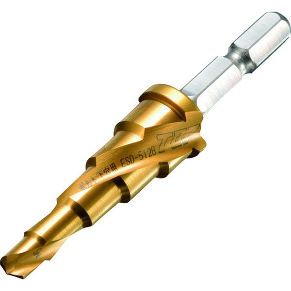 電動ドリル用ボルト下穴用ステップドリル