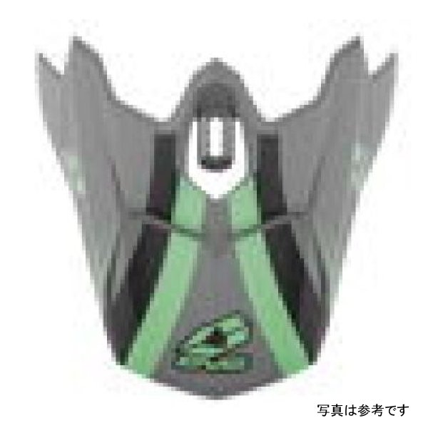 EVS T3 Works Visor - Matte Grey/Green/ブラック