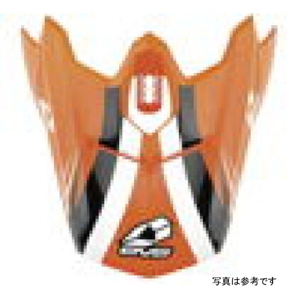 EVS T3 Works Visor - Orange/ホワイト/ブラック