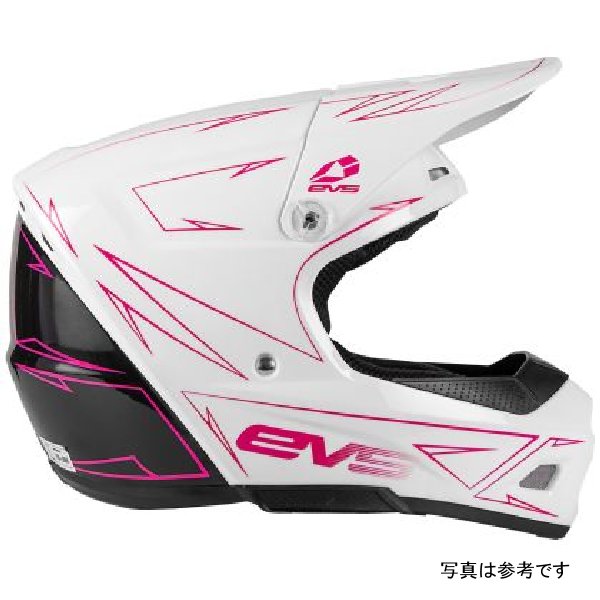 EVS T3 Pinner Helmet 50-50 ホワイト/ピンク/ブラック Youth Mサイズ