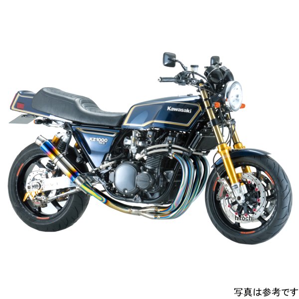 ナイトロレーシング 4in1手曲げチタンEXマフラー HP φ85 ストレイトチタン 420mm V1 Z1、Z2、KZ1000Mk-2、Z1-R